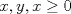 TEX: $x,y,x\ge 0$