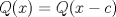 TEX: $Q(x)=Q(x-c)$