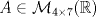 TEX: $A\in\mathcal{M}_{4\times7}(\mathbb{R})$