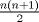 TEX: $\frac{n(n+1)}{2}$