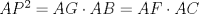 TEX: $AP^2=AG\cdot AB=AF\cdot AC$