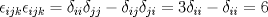 TEX: $\epsilon_{ijk} \epsilon_{ijk}=\delta_{ii}\delta_{jj}-\delta_{ij}\delta_{ji}=3\delta_{ii}-\delta_{ii}=6$