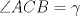 TEX: $\angle ACB= \gamma$