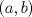 TEX: $$\left( {a,b} \right)$$