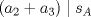 TEX: \[(a_{2}+a_{3})\mid s_{A}\]