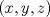 TEX: $(x,y,z)$