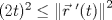 TEX: $(2t)^2 \leq \left \| \vec{r}\ '(t) \right \|^2$