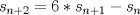 TEX: \( s_{n+2}=6*s_{n+1}-s_{n} \)