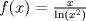 TEX: $f(x)=\frac{x}{\ln (x^2)}$