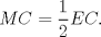 TEX: $MC=\dfrac{1}{2}EC.$