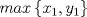 TEX: $$max\left \{ x_{1},y_{1} \right \}$$