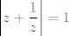 TEX: $\displaystyle \left| z + \frac{1}{z} \right|=1$