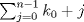 TEX: $\sum_{j=0}^{n-1}{k_0+j}$