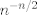 TEX: $n^{-n/2}$