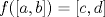 TEX: $f([a,b])=[c,d]$