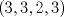 TEX: \( (3, 3, 2, 3) \)