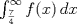 TEX: $\int_{\frac{7}{4}}^{\infty}f(x)\,dx$