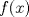 TEX: $f(x)$