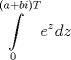 TEX: $$\int\limits_0^{\left( {a + bi} \right)T} {e^z dz} $$