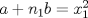 TEX: $a + n_1b = x_1^2$