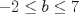 TEX: $-2\leq b\leq 7$