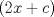 TEX: $(2x+c)$