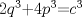 TEX: 2$q^{3}$+4$p^{3}$=$c^{3}$