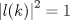 TEX: \( \displaystyle \left| l(k) \right|^2 = 1 \)