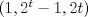 TEX: $(1,2^t-1,2t)$