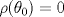 TEX: $\rho(\theta_0)=0$