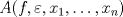 TEX: $A(f, \varepsilon, x_1, \dotsc, x_n)$