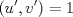 TEX: $\displaystyle ({u}',{v}')=1$ 