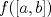 TEX: $f([a,b])$