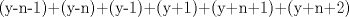 TEX: (y-n-1)+(y-n)+(y-1)+(y+1)+(y+n+1)+(y+n+2)