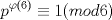 TEX: \[p^{\varphi (6)}\equiv 1(mod6)\]<br />