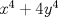 TEX: $x^4+4y^4$