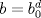 TEX: $b=b_0^d$