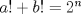 TEX: $a!+b!=2^n$