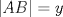 TEX: $|AB|=y$