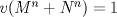 TEX: $v(M^n+N^n)=1$