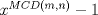 TEX: $x^{MCD(m,n)}-1$