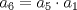 TEX: $a_{6}=a_{5}\cdot a_{1}$