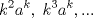 TEX: \[k^2a^k,\; k^3a^k,...\]<br />