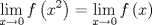 TEX: \[<br />\mathop {\lim }\limits_{x \to 0} f\left( {x^2 } \right) = \mathop {\lim }\limits_{x \to 0} f\left( x \right)<br />\]<br />