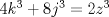 TEX: $4k^3+8j^3=2z^3$