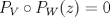 TEX: $P_V\circ P_W (z)=0$