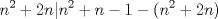 TEX: $$n^2+2n|n^2+n-1-(n^2+2n)$$