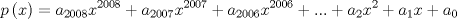 TEX: $$p\left( x \right) = a_{2008} x^{2008}  + a_{2007} x^{2007}  + a_{2006} x^{2006}  + ... + a_2 x^2  + a_1 x + a_0 $$