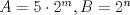 TEX: $A=5\cdot 2^m, B=2^n$