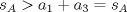 TEX: \[s_{A}> a_{1}+a_{3}=s_{A}\]